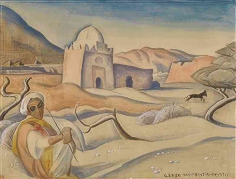 gerda wegener shepherd in the atlas mountains Art A4 Photo Print