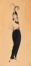 gerda wegener standing woman in contrapposto Art A4 Photo Print