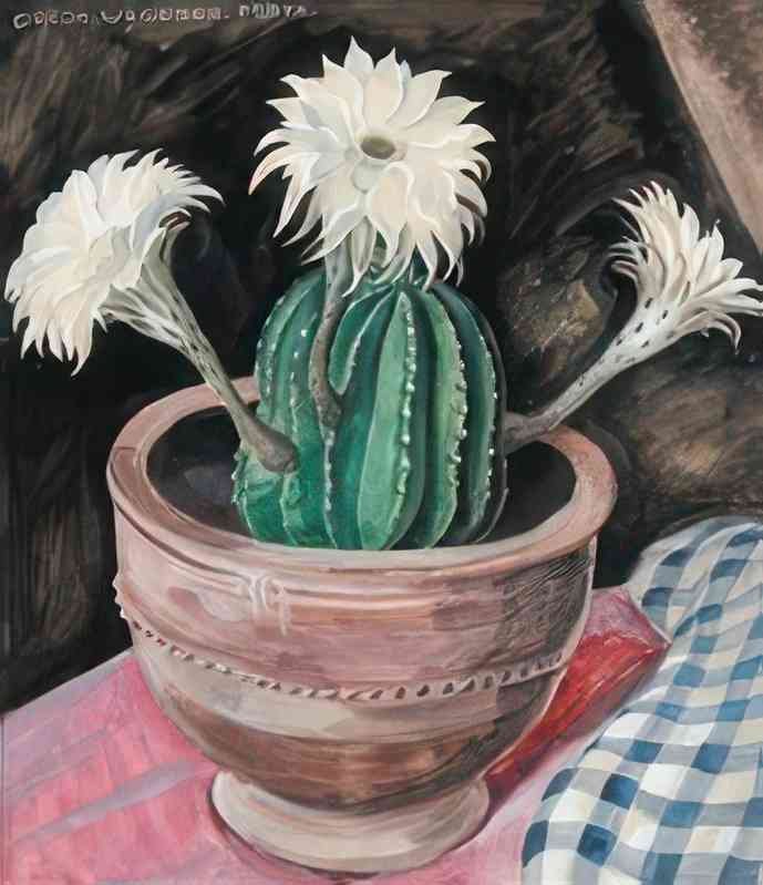 gerda wegener still life with cactus Art A4 Photo Print UK