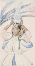 gerda wegener study maroc portrait of aicha Art A4 Photo Print UK