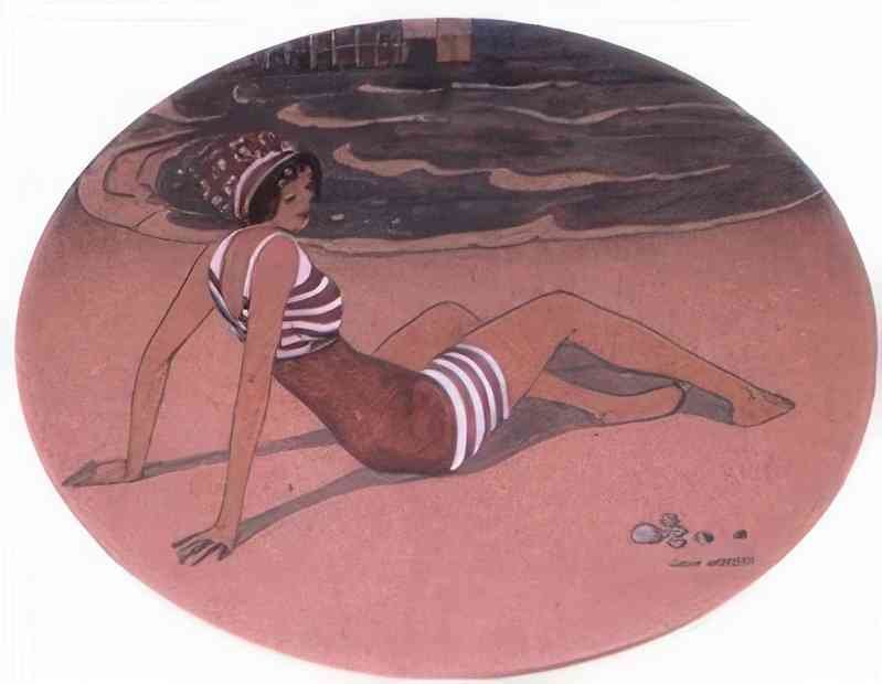gerda wegener the new bathing suit Art A4 Photo Print