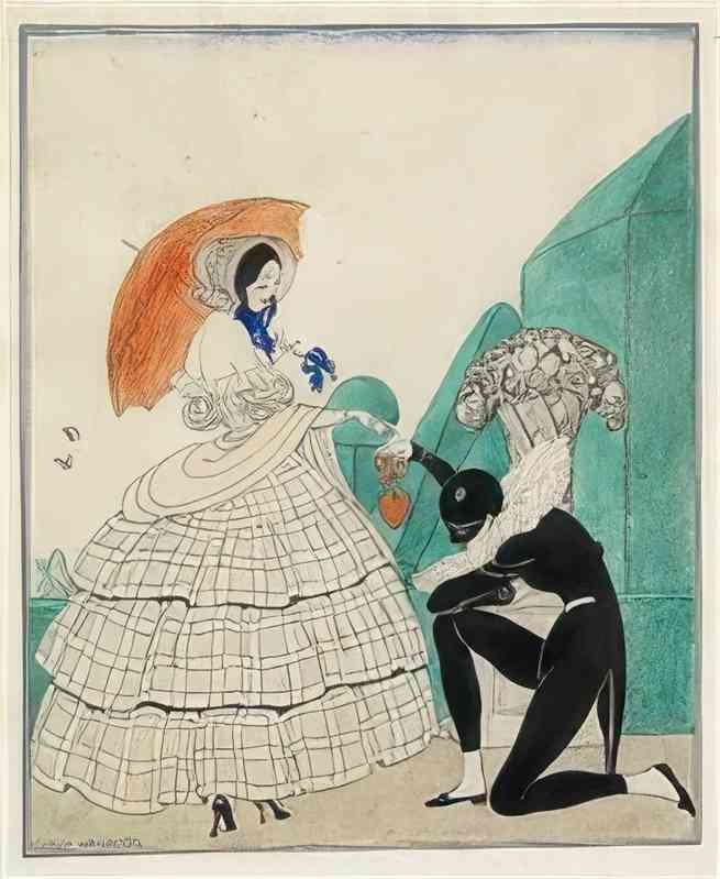 gerda wegener to kvinder i harlekin og columbinekostumer i en rococohave Art A4 Photo Print UK