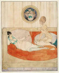 gerda wegener to veninder i en rod sofa Art A4 Photo Print