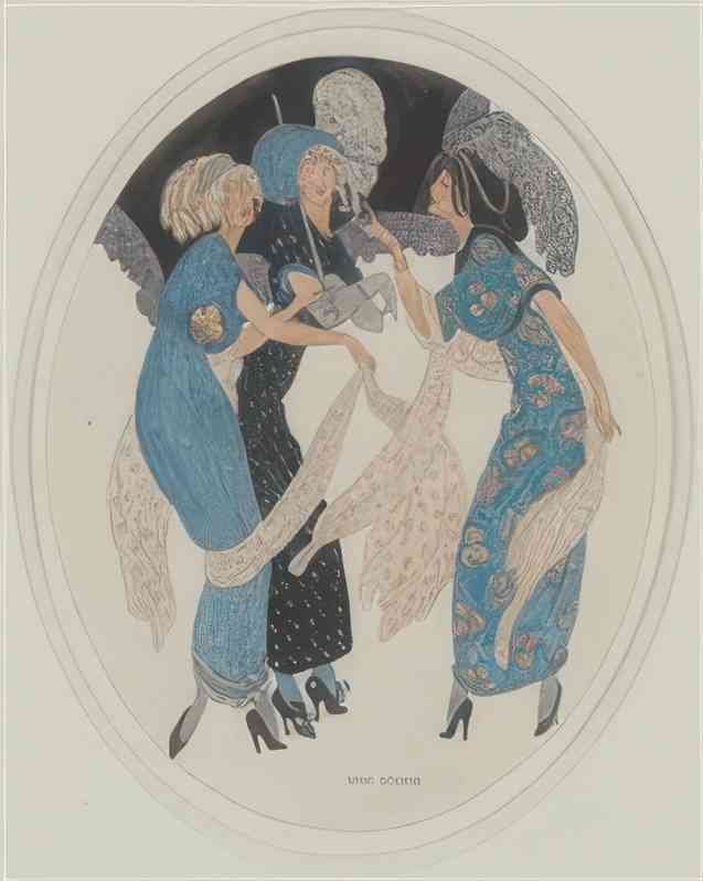 gerda wegener tre gratier Art A4 Photo Print