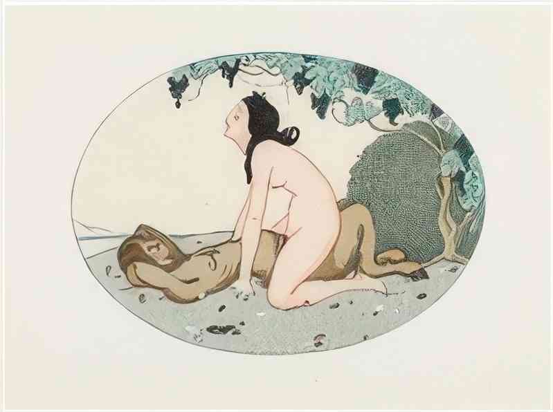 gerda wegener two compositions from the book les delassements dero Art A4 Photo Print