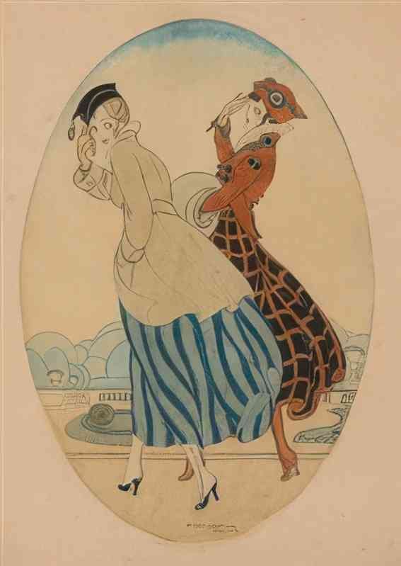 gerda wegener two women in paris Art A4 Photo Print