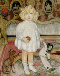 gerda wegener ulph hamilton som barn med dukke og hund(1) Art A4 Photo Print