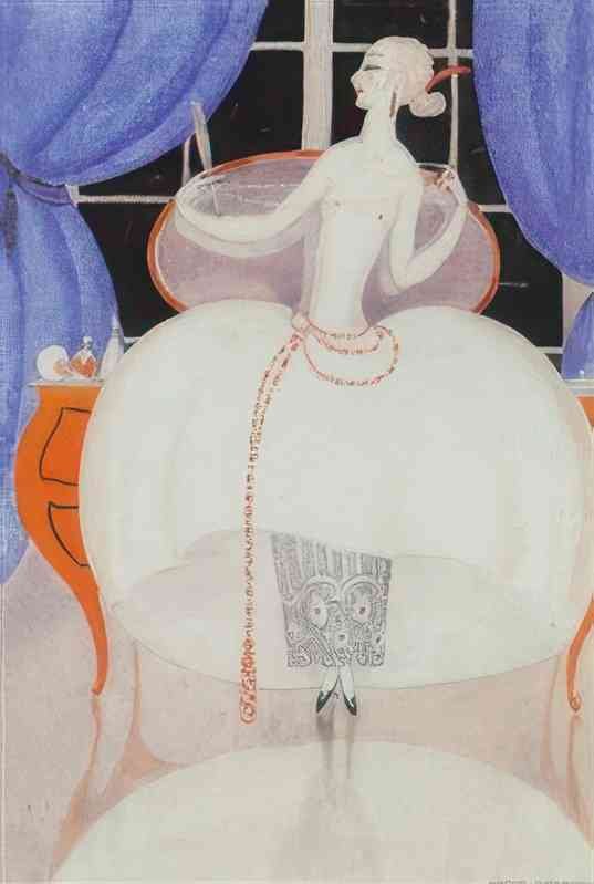gerda wegener ung kvinde med ballonskort og perlekaede Art A4 Photo Print UK