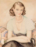 gerda wegener ung kvinde med nellike Art A4 Photo Print
