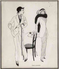 gerda wegener ungt par ved et cafebord Art A4 Photo Print