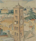 gerda wegener view of st silvestro rome Art A4 Photo Print UK