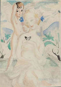 gerda wegener woman and amor Art A4 Photo Print
