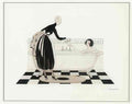 gerda wegener woman in a bath tub Art A4 Photo Print
