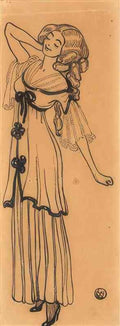 gerda wegener woman in a light dress Art A4 Photo Print