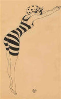 gerda wegener woman in a swimsuit Art A4 Photo Print