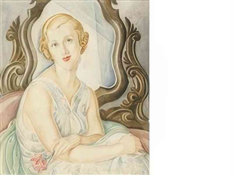 gerda wegener woman in the mirror Art A4 Photo Print