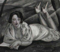gerda wegener woman on the grass Art A4 Photo Print