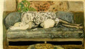 gerda wegener woman reclining on a sofa Art A4 Photo Print