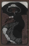 gerda wegener woman under umbrella Art A4 Photo Print UK
