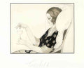 gerda wegener woman with a glass cachets Art A4 Photo Print