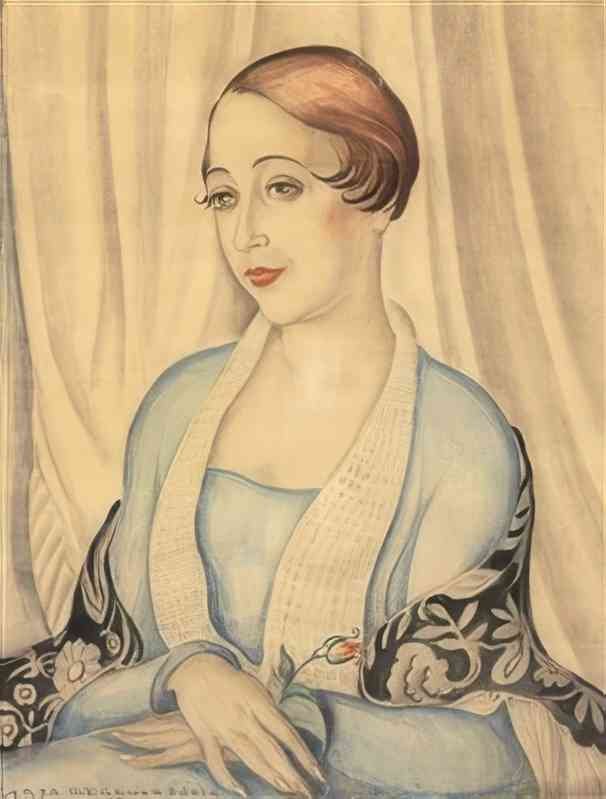 gerda wegener womans portrait Art A4 Photo Print
