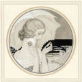 gerda wegener young lady with a makeup mirror Art A4 Photo Print