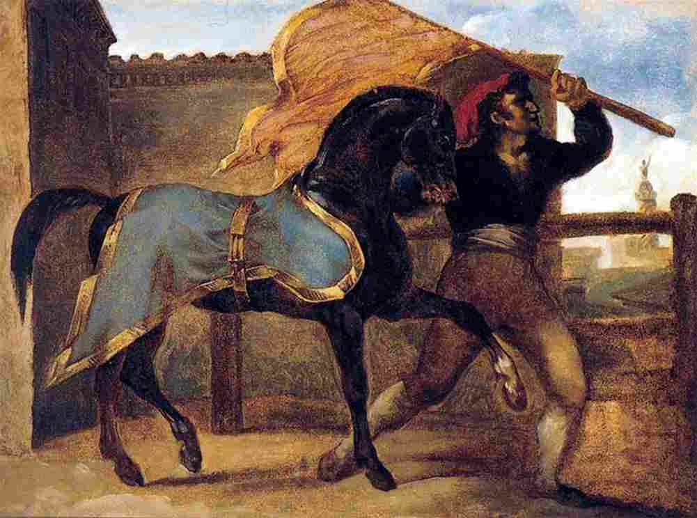 geri Horse Race Art A4 Photo Print