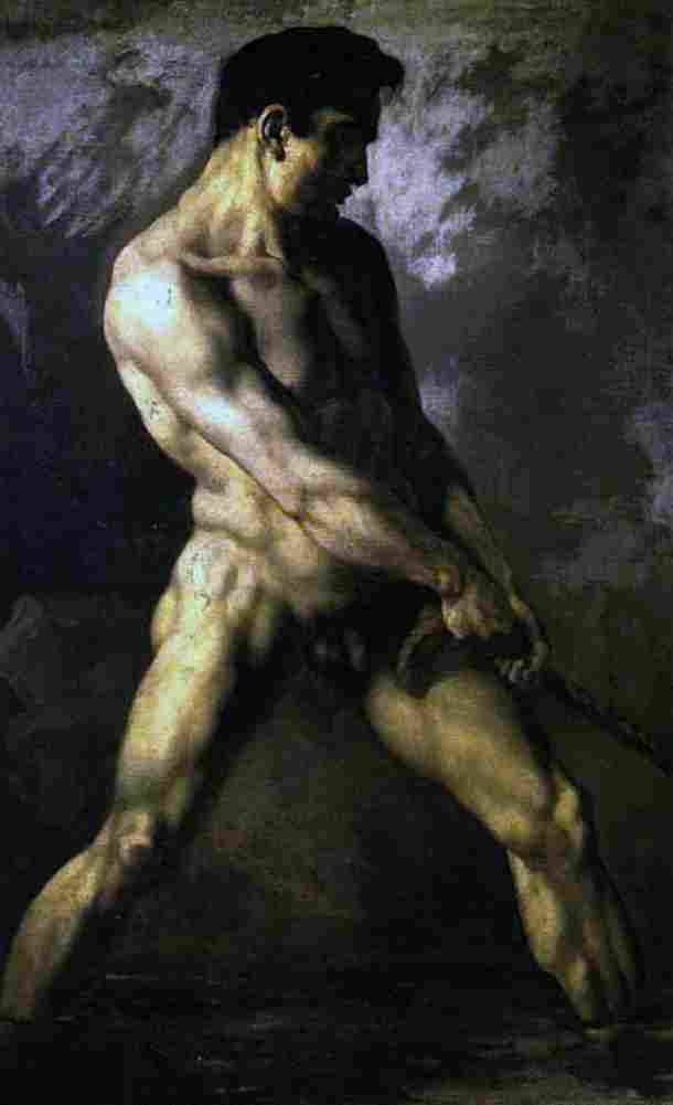 geri Male Study Art A4 Photo Print