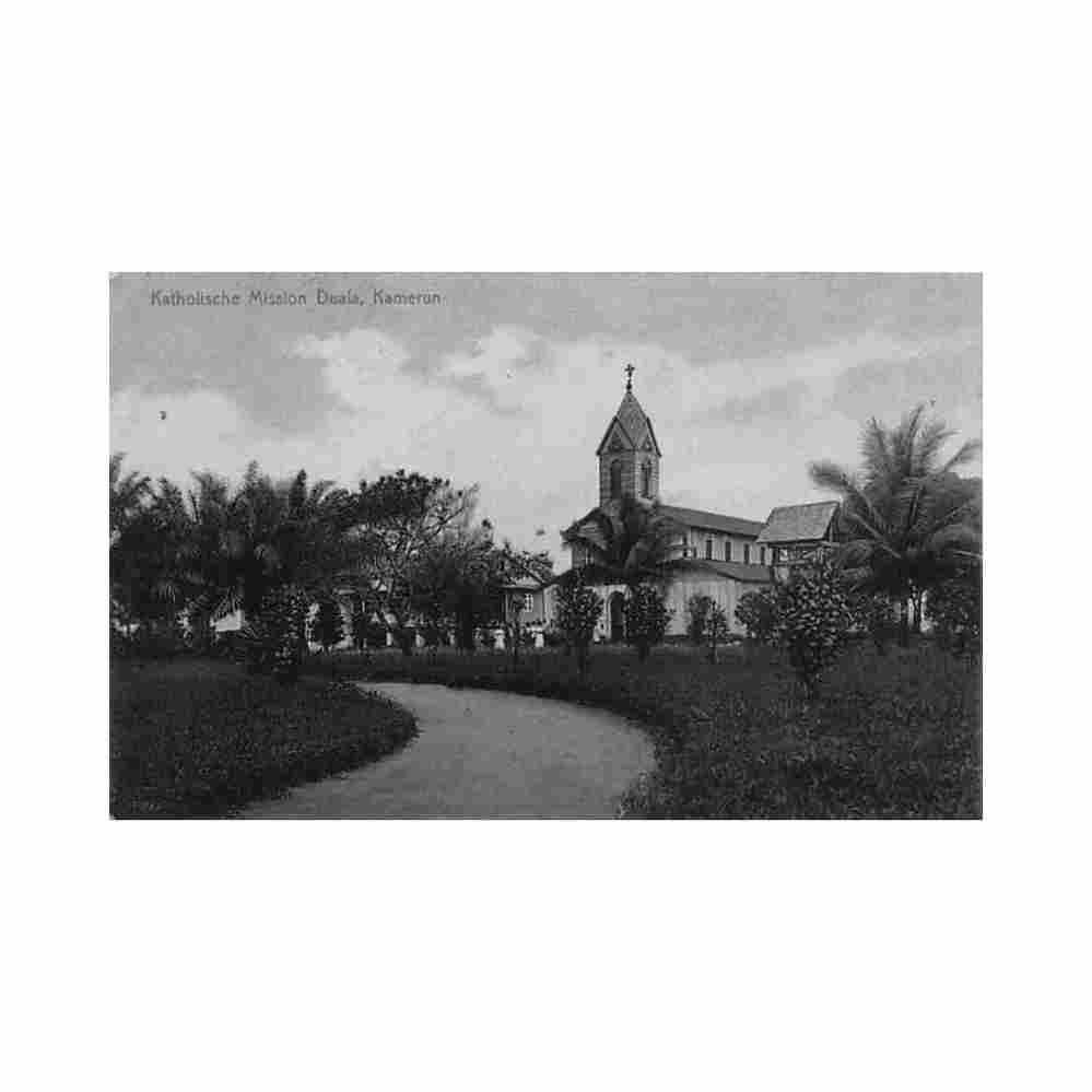 german cameroon duala catholic mission catholic mission Vintage A4 Photo Print