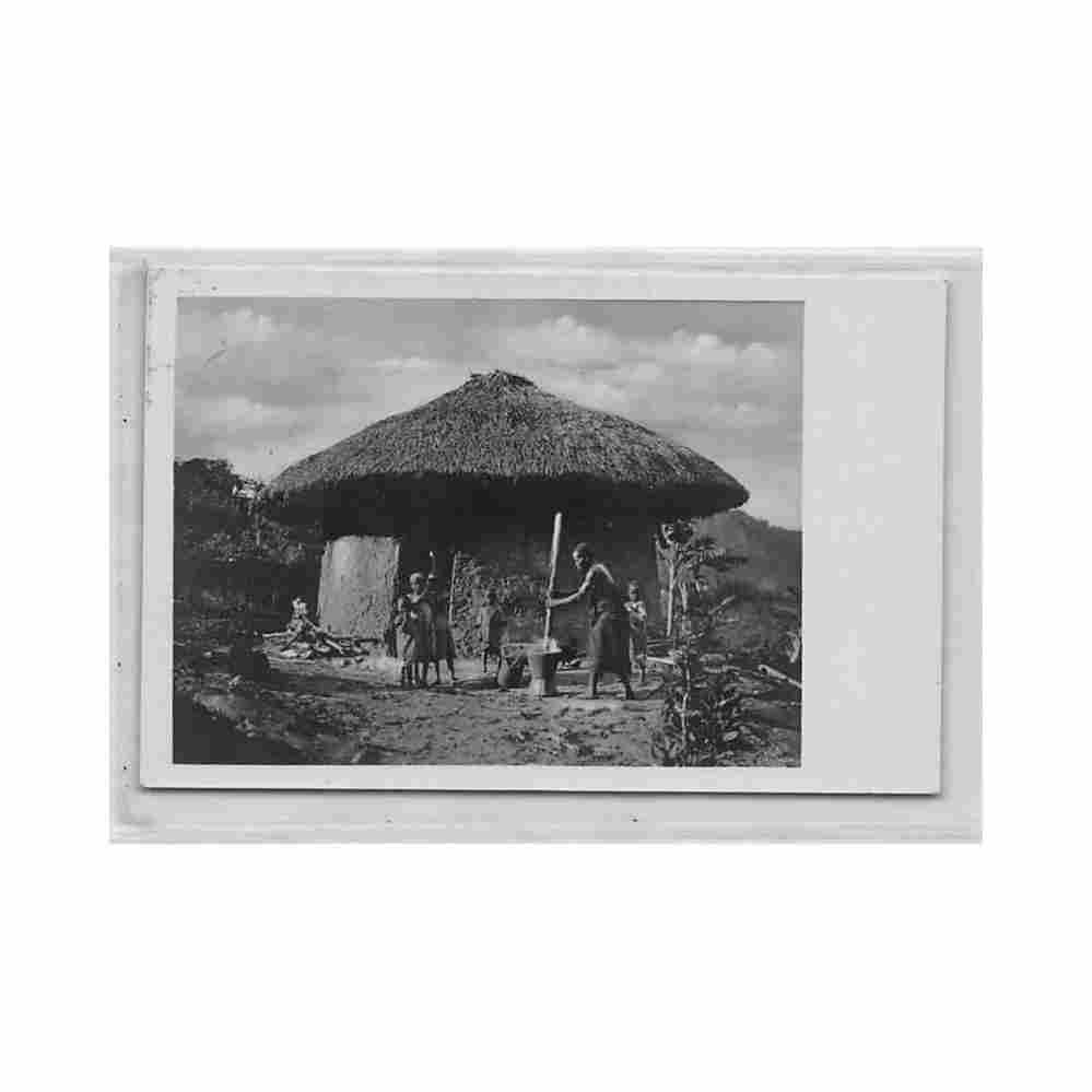 german east africa a native hut ev luth mission Vintage A4 Photo Print