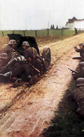 german infantry battlefield Vintage world war A4 Photo Print