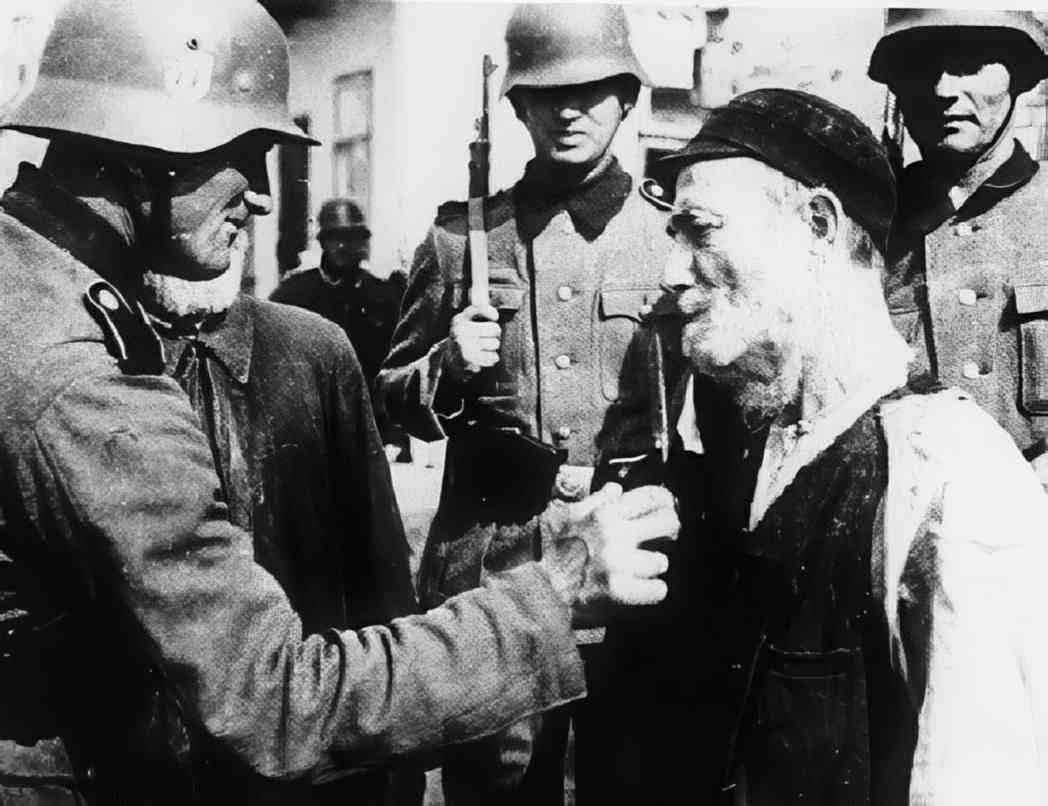 german officer handshake Vintage world war A4 Photo Print