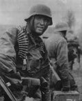 german soldier battlefield 2 Vintage world war A4 Photo Print