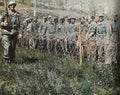 german soldiers barbed Vintage world war A4 Photo Print