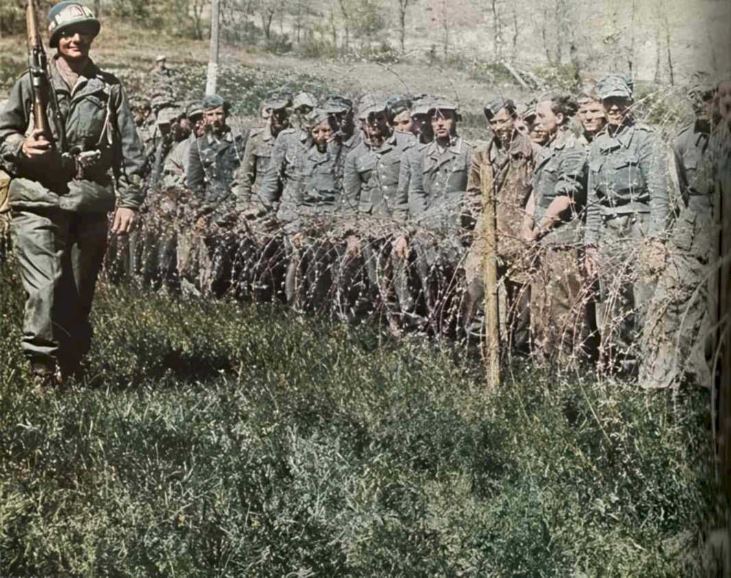 german soldiers barbed Vintage world war A4 Photo Print