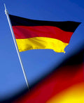 germany flag wave Flags1980s A4 Photo Print