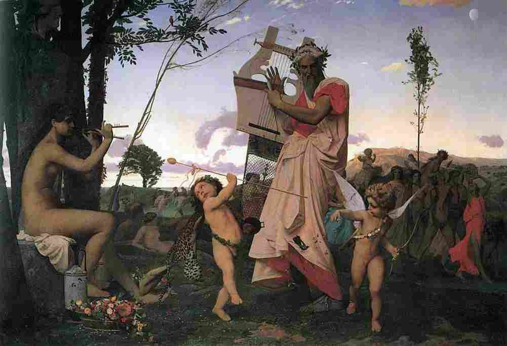 gerome Anacreon Bacchus and Cupid Art A4 Photo Print
