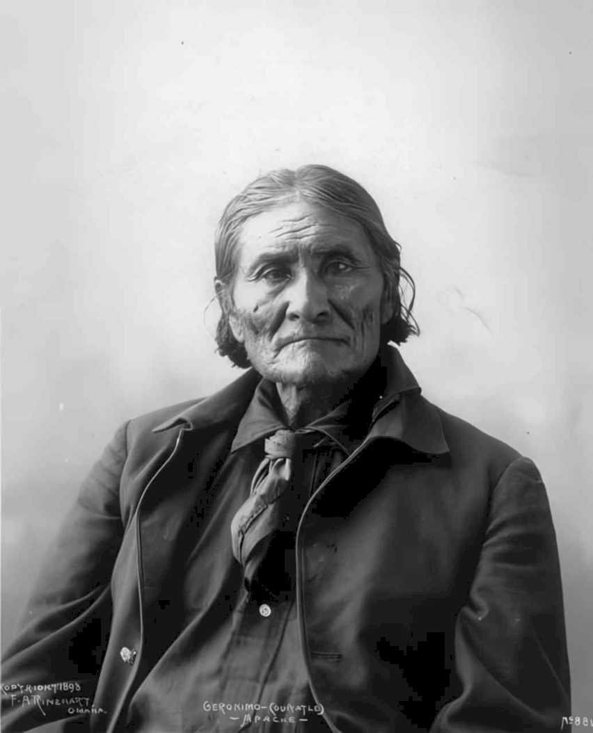 geronimo headshot rinehart Vintage world war A4 Photo Print