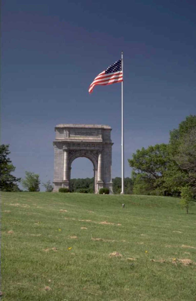 gettysburg arch flag 1980s 1990s A4 Photo Print