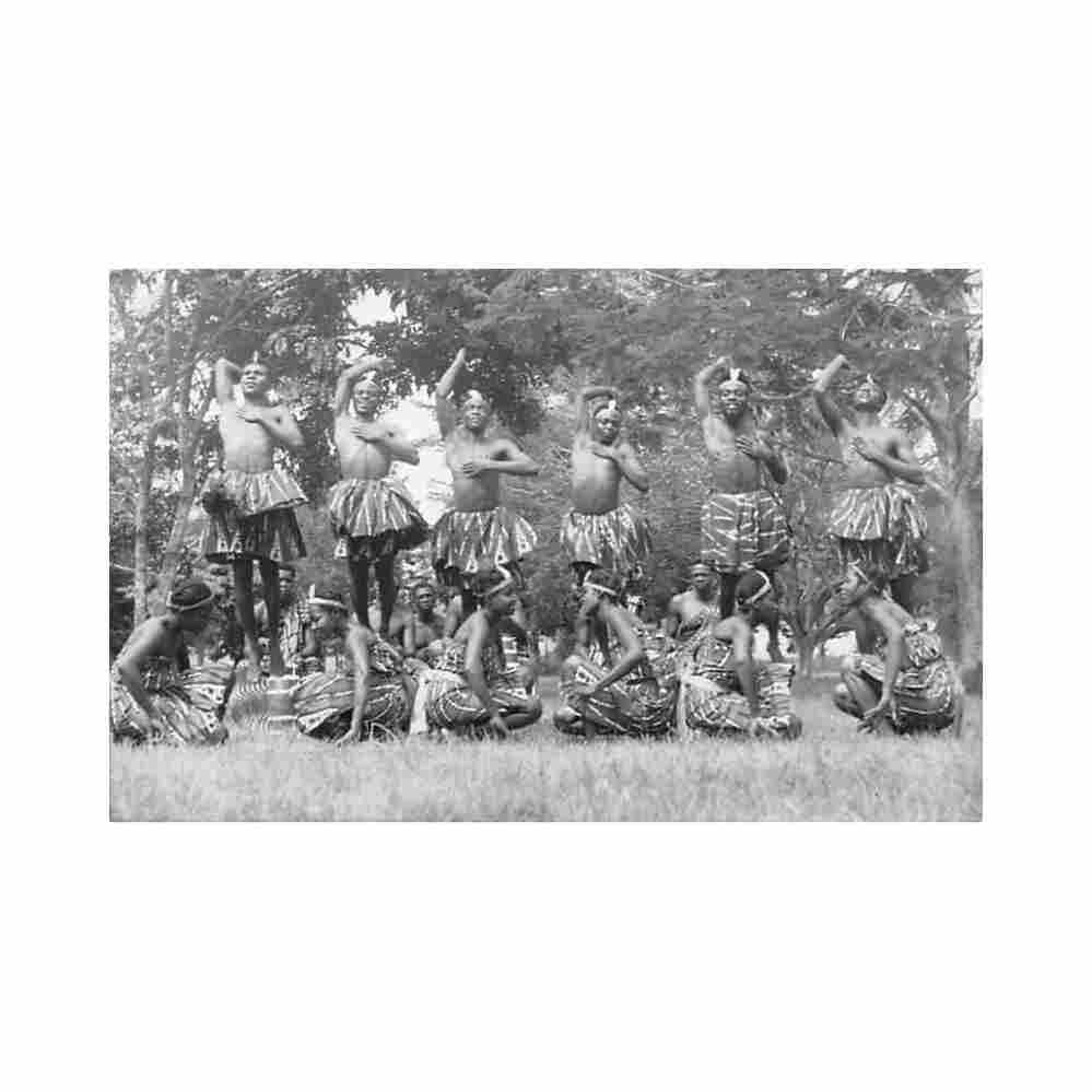 ghana atsiagbekor dancers africa Vintage A4 Photo Print