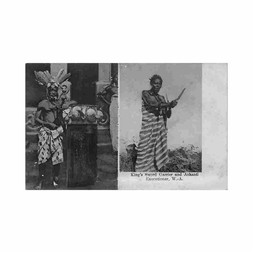 ghana king s sword carrier and ashanti executioner basel mission 58 Vintage A4 Photo Print