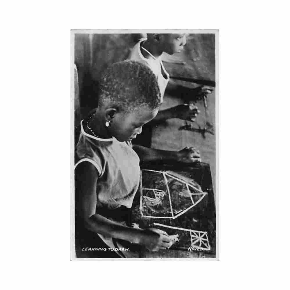 ghana learning to draw methodist book depots 123 Vintage A4 Photo Print