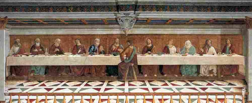 ghirl Last Supper Art A4 Photo Print
