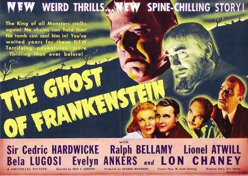ghost of frankenstein  04 film star poster A4 Photo Print