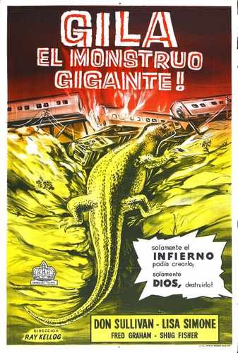 giant gila monster 03 film star poster A4 Photo Print