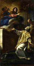 giaquinto apparition of the virgin to st philippe neri Art A4 Photo Print