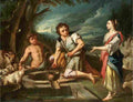 giaquinto jacob and rachel at the well Art A4 Photo Print