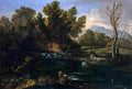 giaquinto landscape with waterfall Art A4 Photo Print