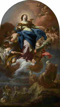 giaquinto mary immaculate and the prophet elijah Art A4 Photo Print