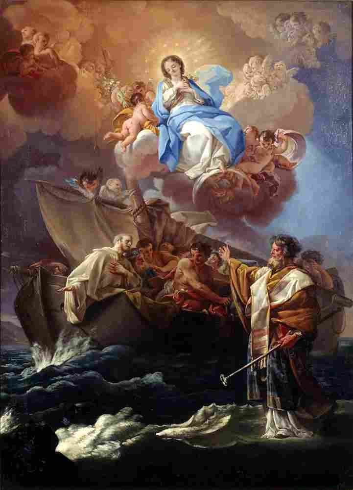 giaquinto saint nicholas saving the shipwrecked Art A4 Photo Print